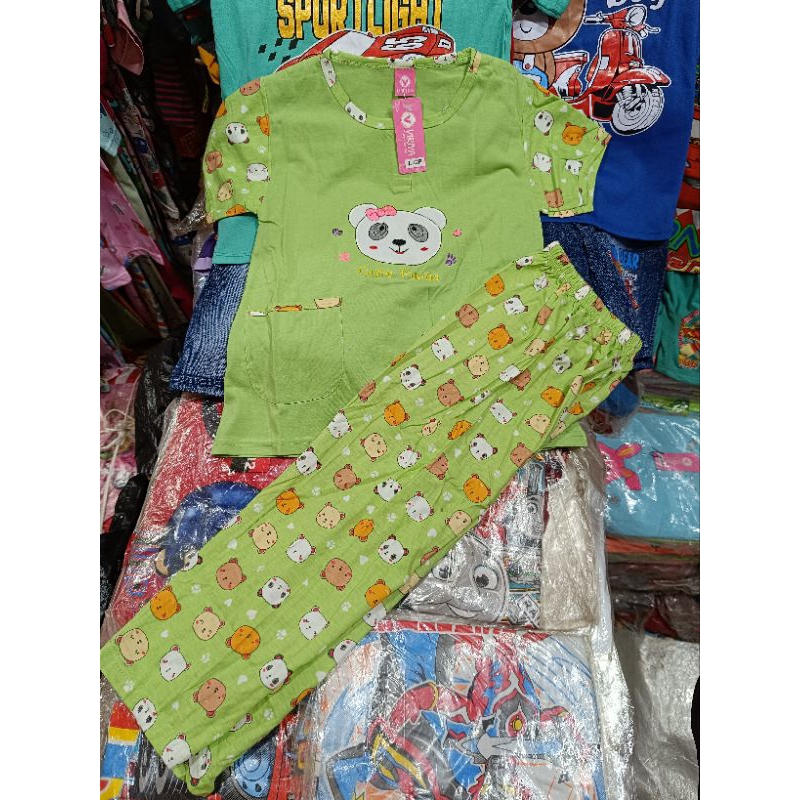 (VIRIYA) Baby Doll Anak Perempuan Ukuran L-CP Anak 7-8 Tahun