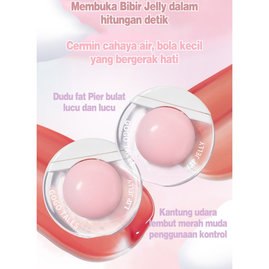 Gogo Tales cermin berair lip gloss melembabkan glasir bibir plumping Lipstick