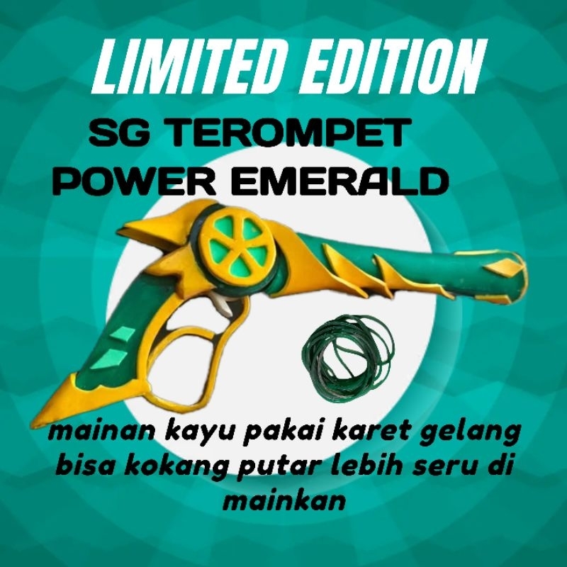 mainan kayu sg terompet mainan sg karet gelang