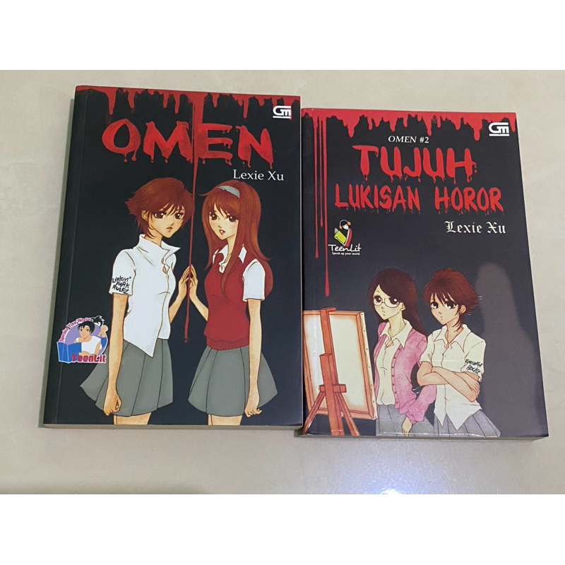 Preloved Novel Omen & Tujuh Lukisan Horor Lexie Xu (Omen 1&2)