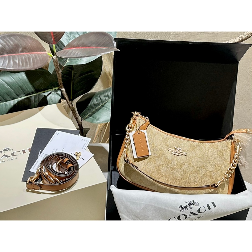 COACH Teri Underarm Bag Original Hobo Bag Mahjong Bag