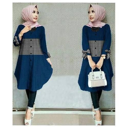 baju wanita tunik kemeja terlaris 2024