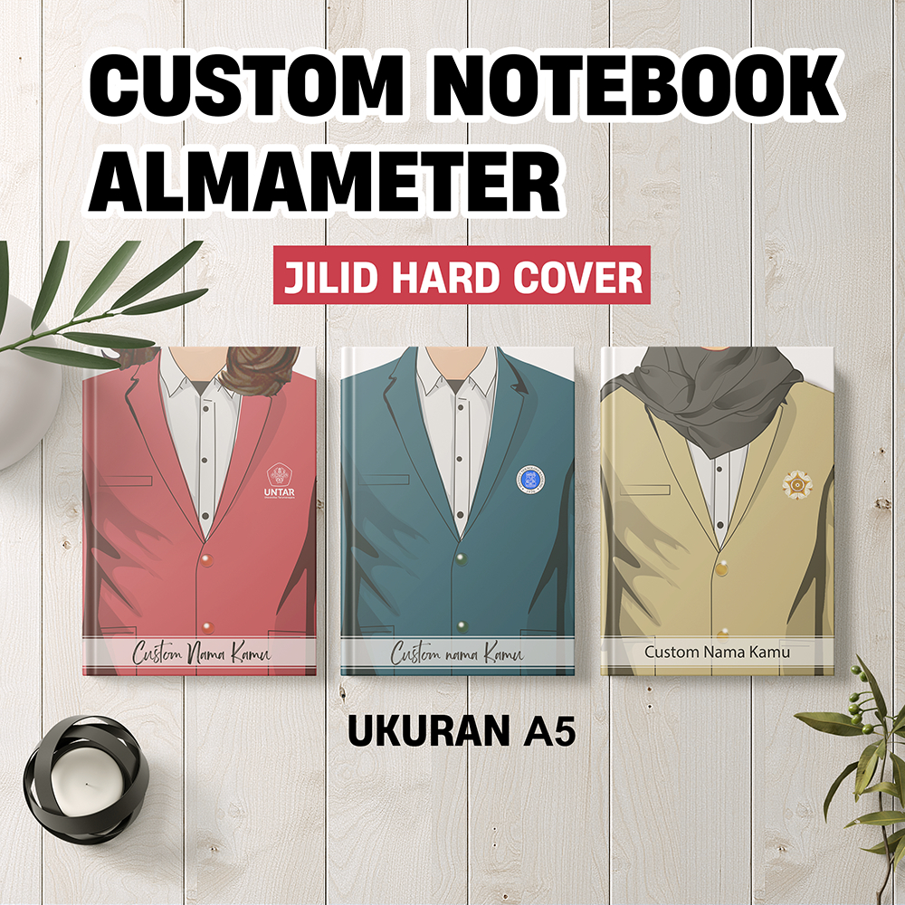 

NOTEBOOK CUSTOM ALMAMATER JILID HARD COVER SEMUA UNIVERSITAS