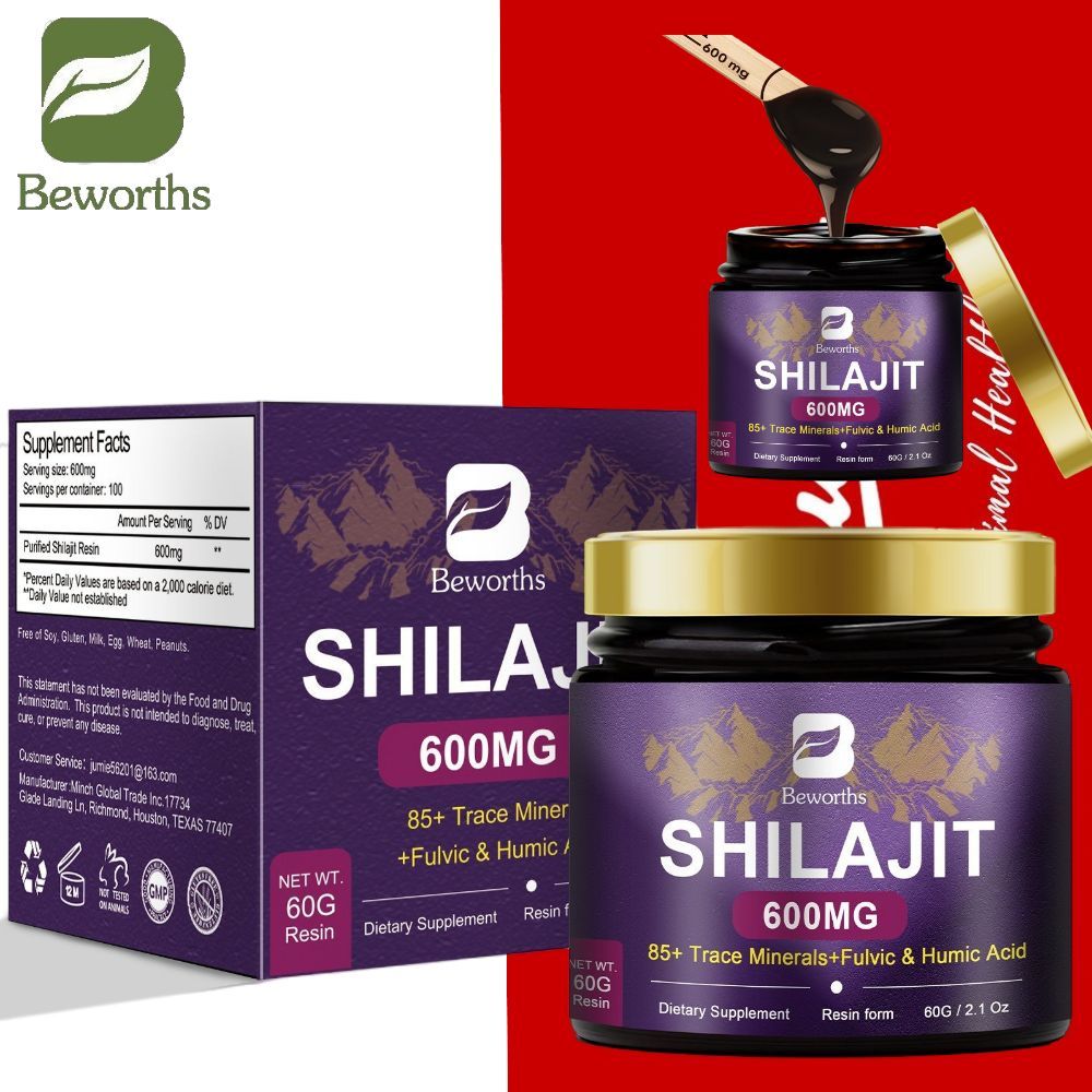 BEWORTHS 100% Resin Shilajit Himalaya Murni Resin kesehatan seksual Shilaji meningkatkan stamina