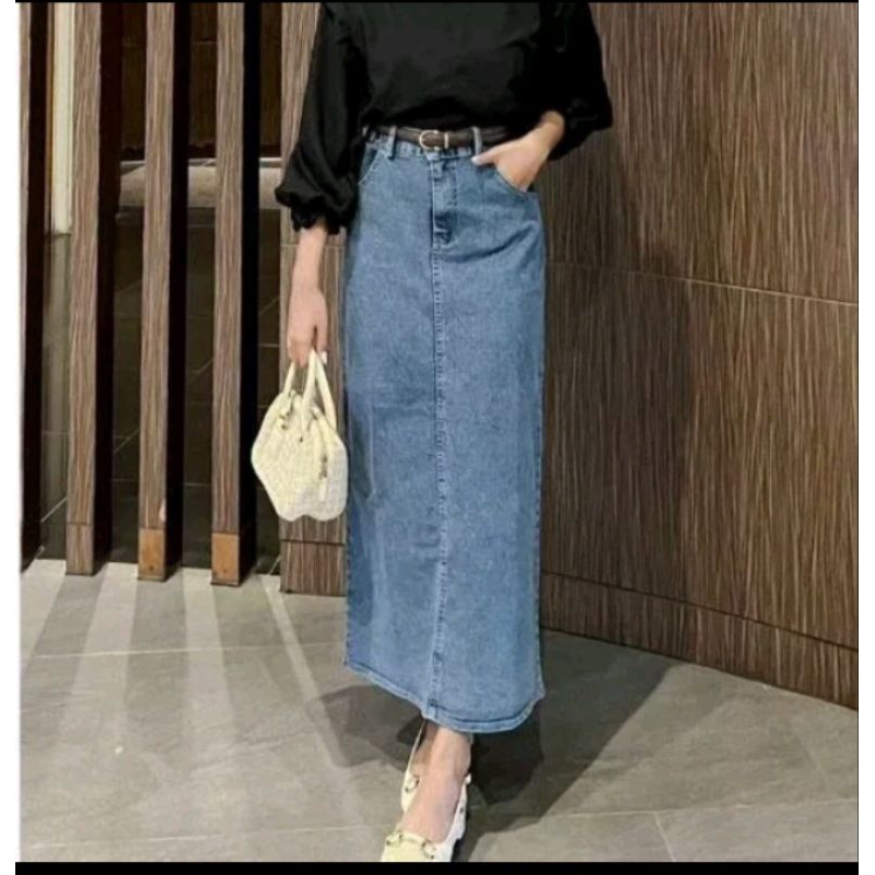 Rok jeans Haighwaist Teana