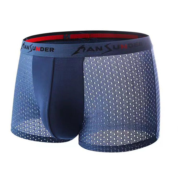 Hot Diskon  HD Celana Dalam Pria Boxer Celana Dalam Pria Sutra Ukuran Pakaian Dalam Mesh HighEnd Ber