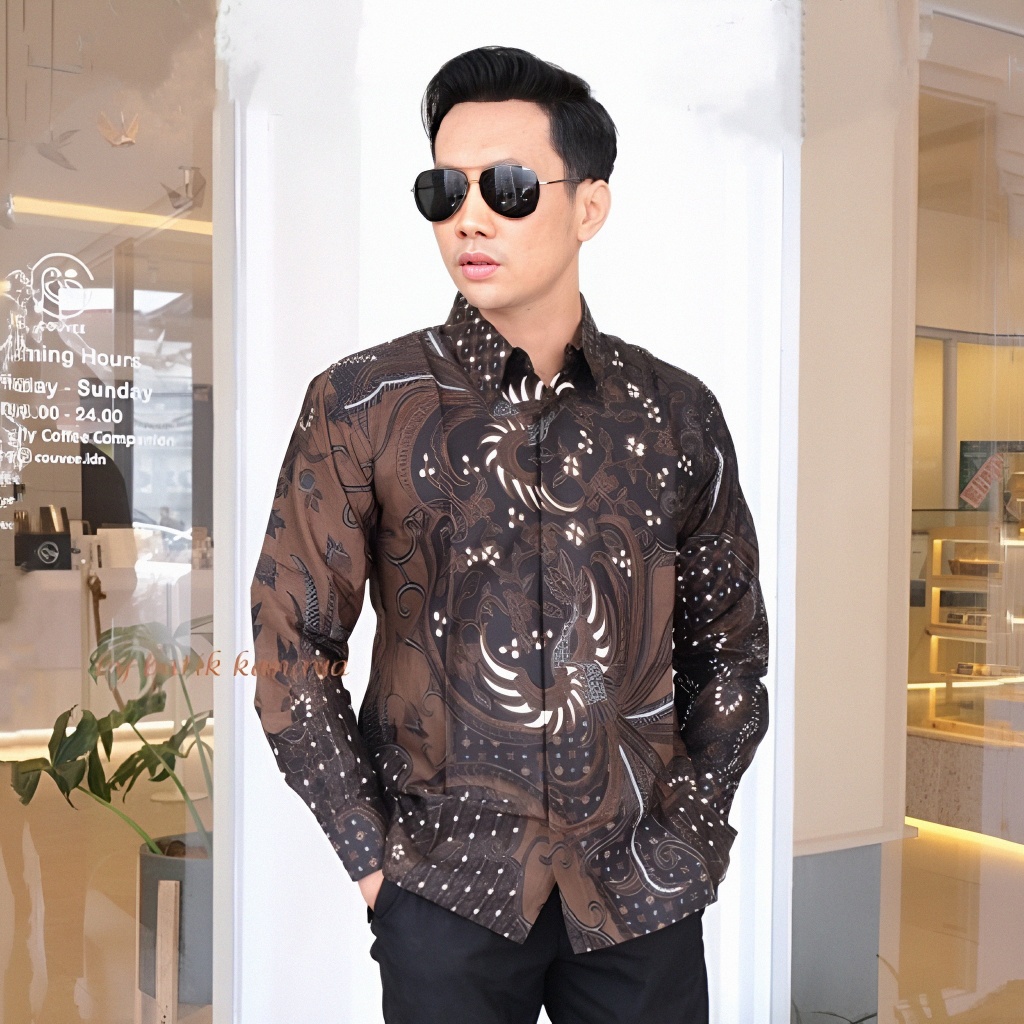 Batik Pria Lengan Panjang Premium Mewah