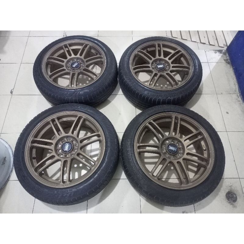 Velg Mobil Racing Hrv Juke Xpander Ertiga Stargazer HSR Boon Bekas R17 Lebar 7,5 Baut 5x100/114 ET40