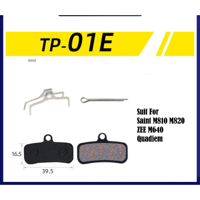 Toopre TP-01E Kampas Rem Brake Pad Saint M810 M820 ZEE M640 Quadiem