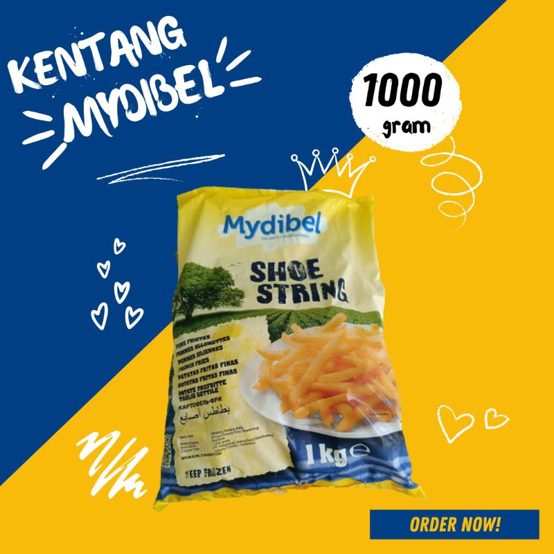 Kentang Mydibel Shoestring 500g 1kg 2,5kg