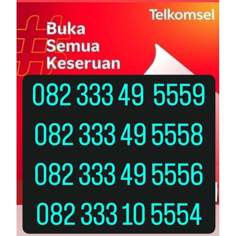 KARTU TELKOMSEL simpati 3333 00 combo sakti