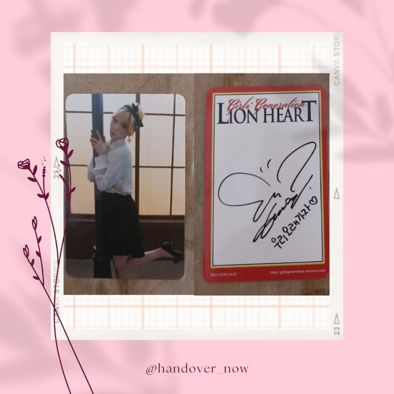 [KPOP] SNSD/Girls' Generation Taeyeon Photocard - Lion Heart