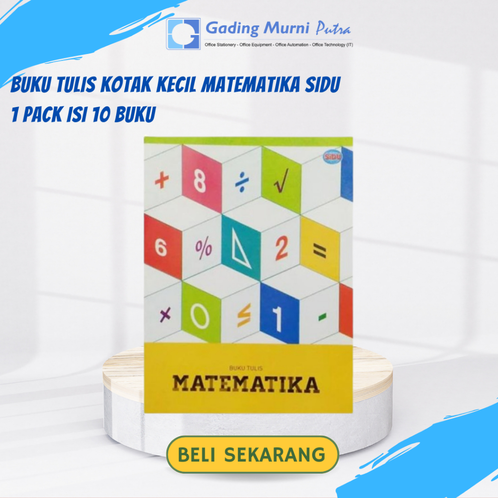 

Buku Tulis Kotak Kecil Matematika SIDU 1 Pack Isi 10 Buku
