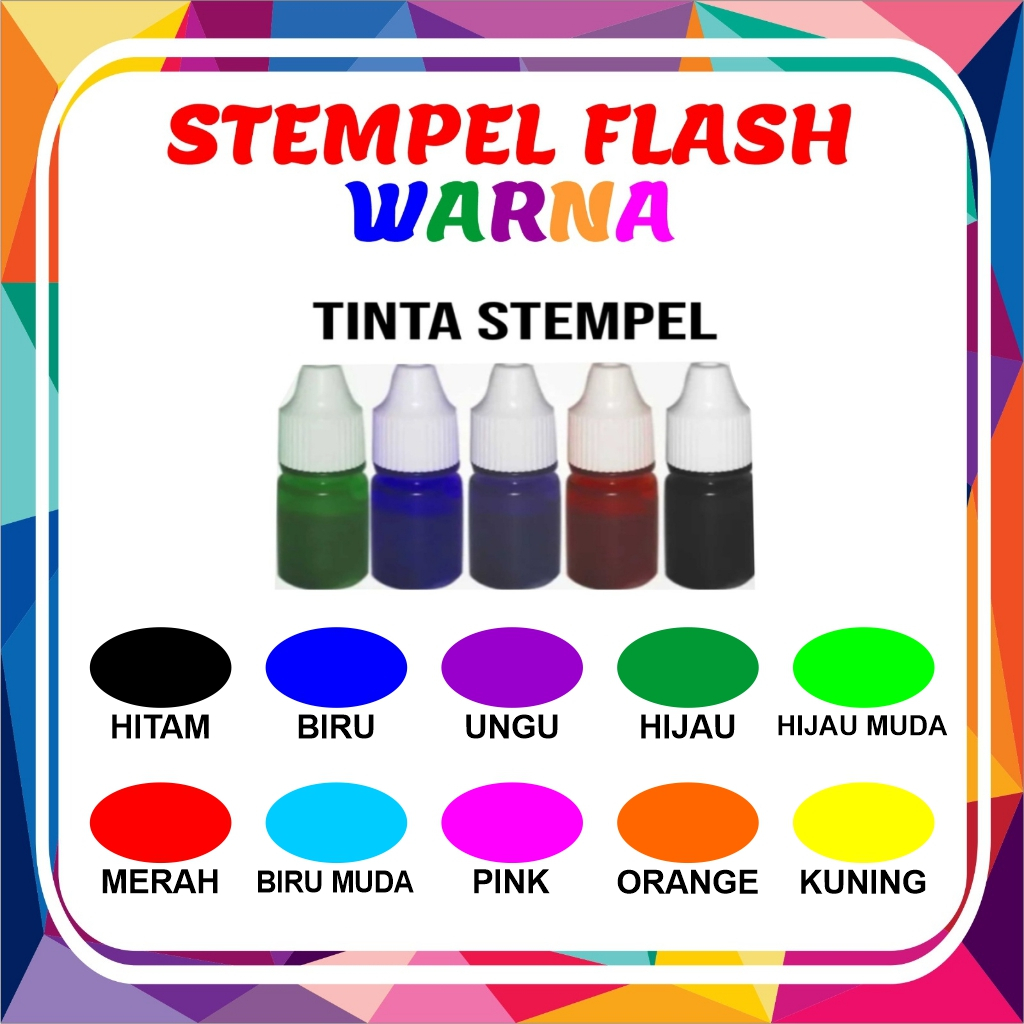 

Tinta Stempel Flash Warna 5ml