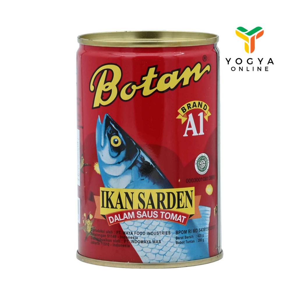 

Botan Sarden Premium 425 Gram Makanan Kaleng