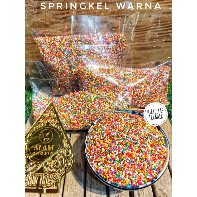 

Springkle Trimit Mix Colour dekorasi Toping Donat kue 100g 250g, 500g