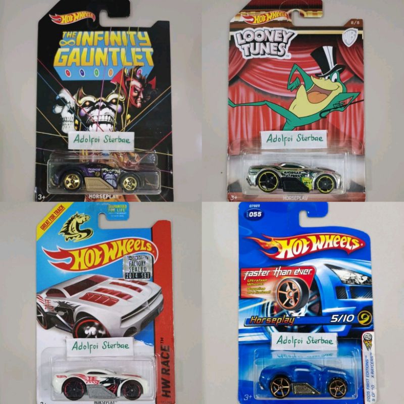 hotwheels hot wheels horseplay edisi wb looney tunes hw race factory sealed michigan j frog shio zod