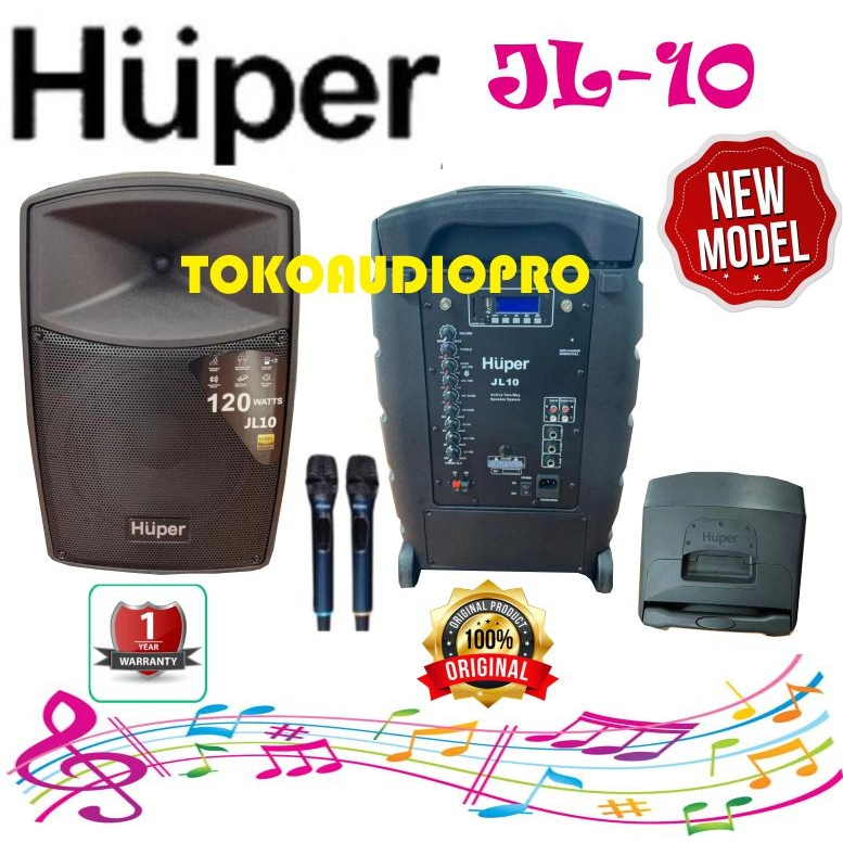 Huper Jl10 Speaker Portable Aktif Bluetooth JL-10 New
