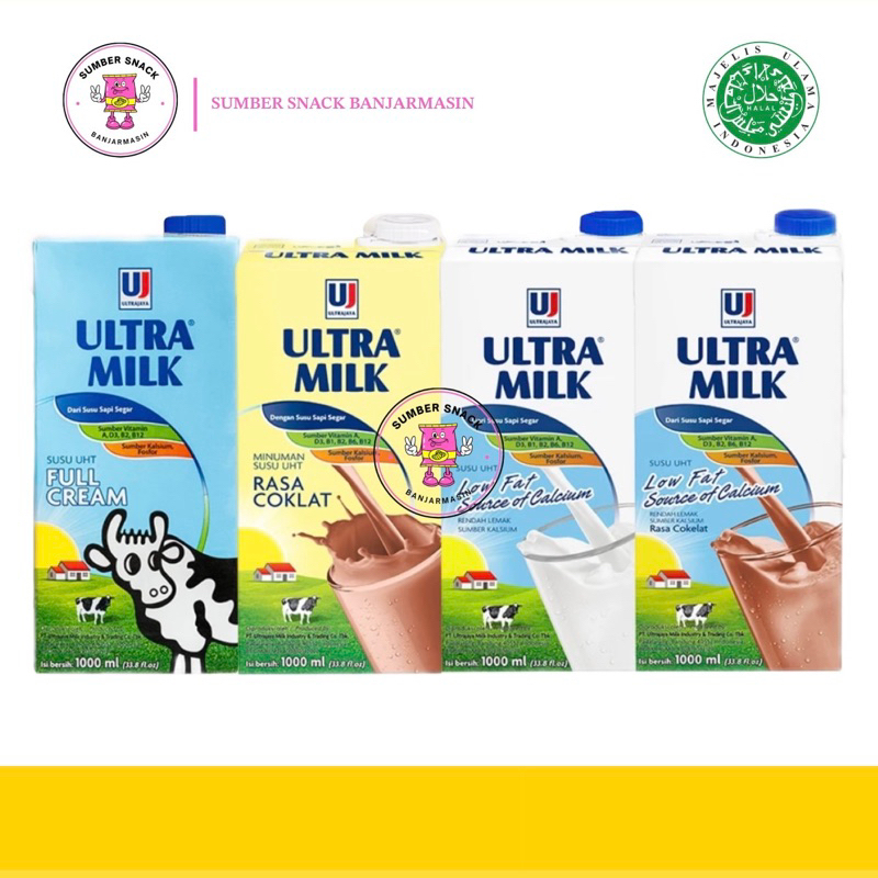 

Susu Ultra Milk (1000ml) (4 Varian Rasa)