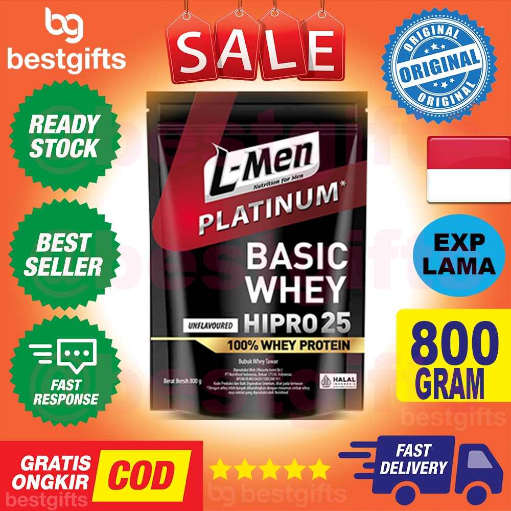

L-MEN L MEN PLATINUM BASIC WHEY 100% PROTEIN UNFLAVOURED 24 SERVING SUSU PROTEIN 800 GRAM