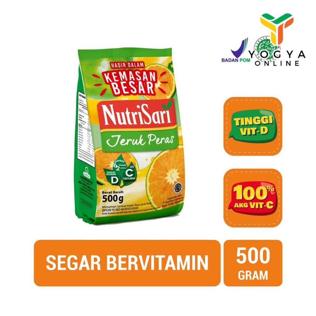 

Nutrisari Jeruk Peras 500 Gram Minuman Bubuk Instan