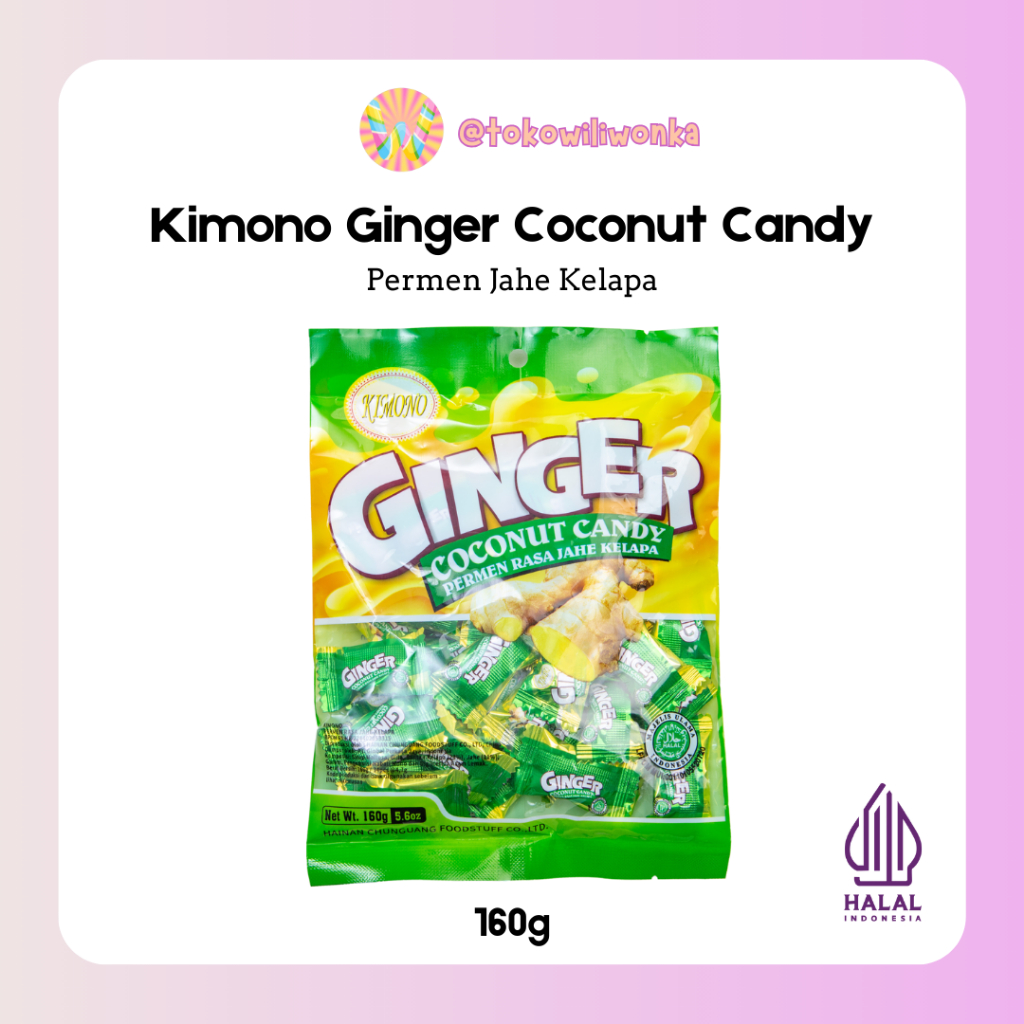 

Permen Kimono Ginger Coconut / Permen Jahe Kelapa - 160gr