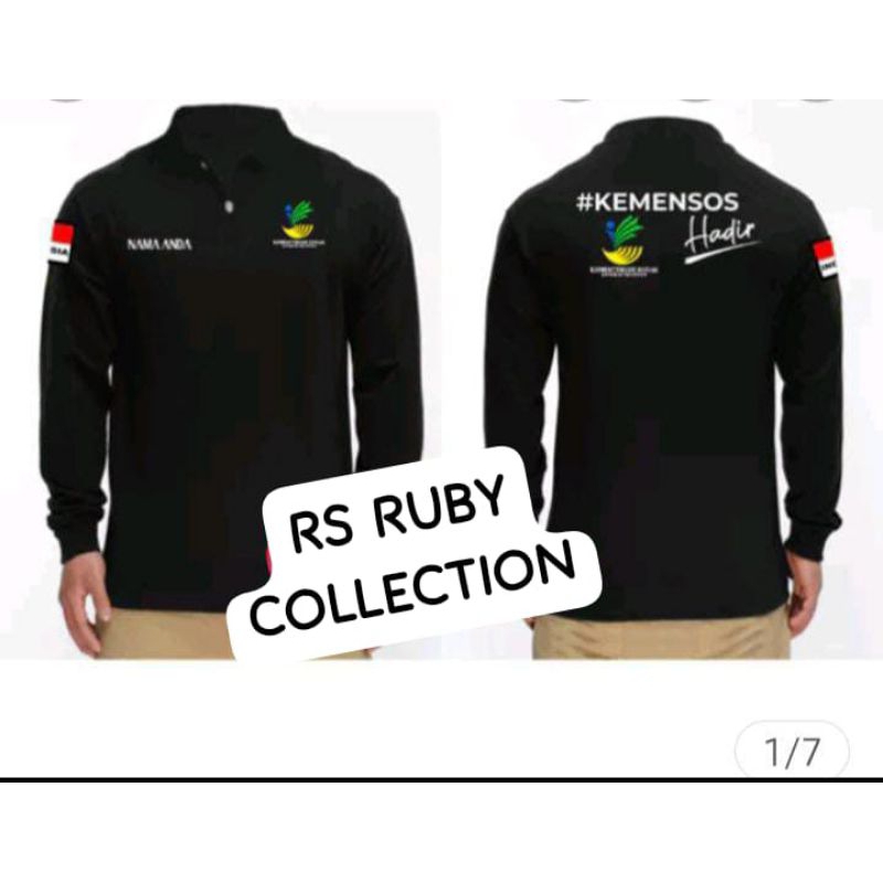 KAOS KERAH MODEL POLO-KEMENSOS-BAJU TANGAN PENDEK DAN PANJANG