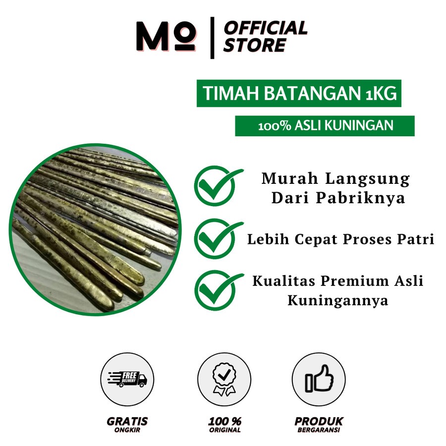 Timah Patri Batangan Super no 1 varian 1 KG untuk timah solder radiator alat patri pengganti kawat