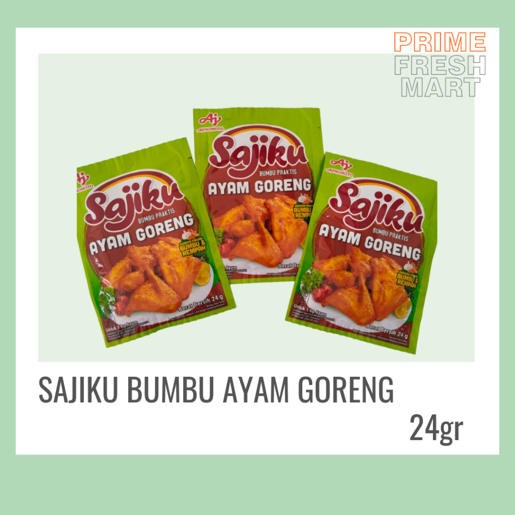 

Sajiku Bumbu Ayam Goreng Kemasan 24gr