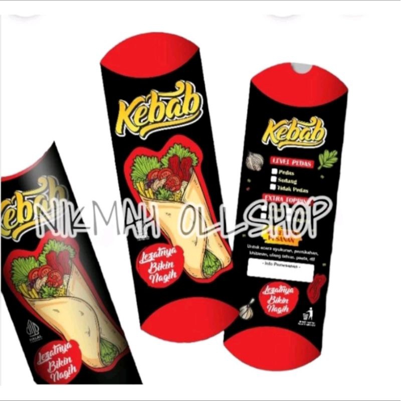 

kertas kebab 100 lembar 24x9 cm / wadah kebab / dus kebab / pembungkus kebab