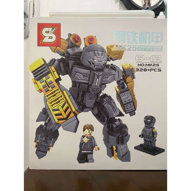 Blocks Brick Iron Man Hulk Buster Silver
