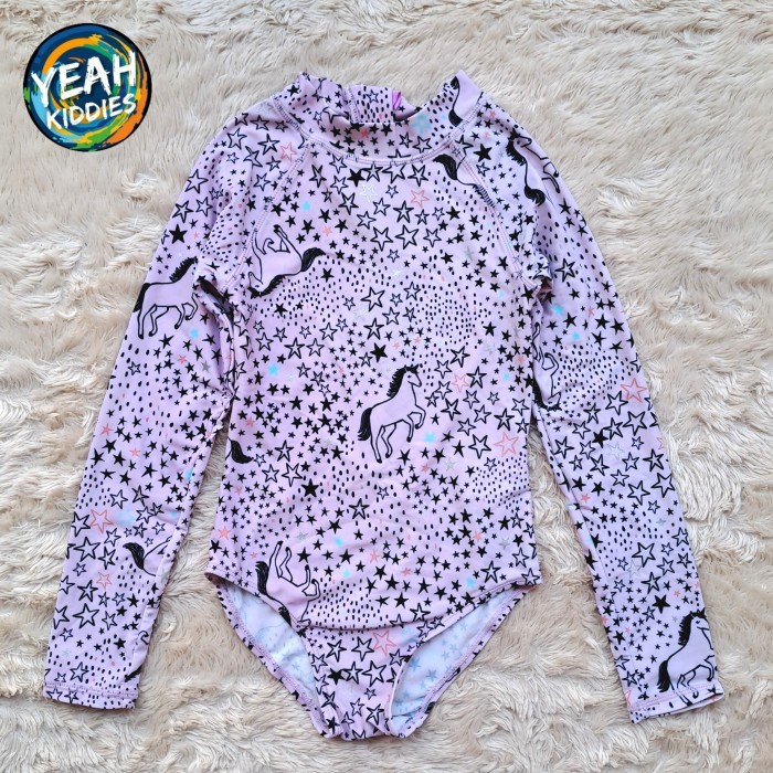 BAJU RENANG ANAK PEREMPUAN BIKINI COTTON ON KIDS SWIMWEAR SWIMSUIT SIZE 6 TAHUN LILAC