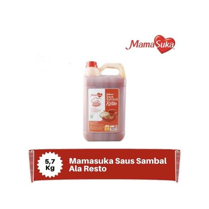 

MamaSuka Delisaos Saos Saus Chili Sambal Ala Resto Dirigen 5,7Kg Halal BPOM