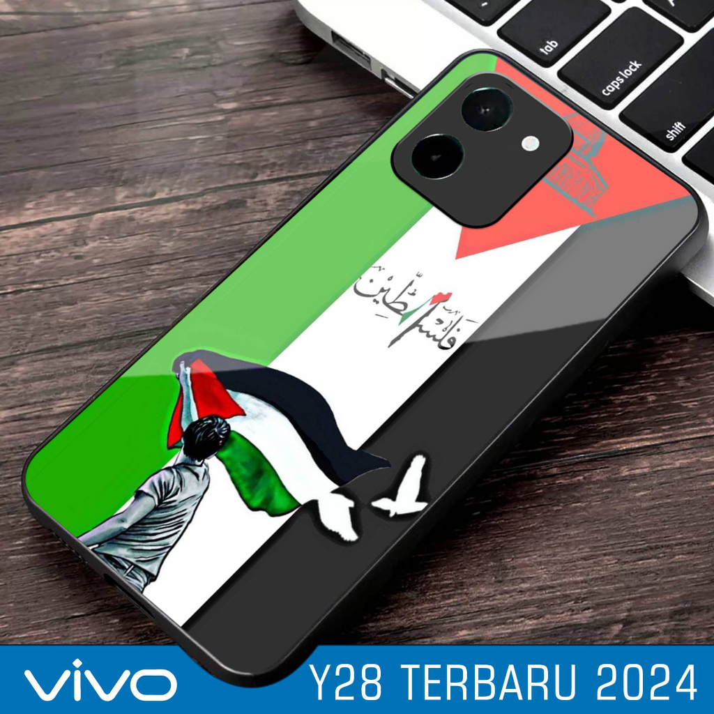 Case Kaca For Vivo Y28 - Pelindung HP Vivo Y28 - Casing Vivo Y28 - Case Handphone
