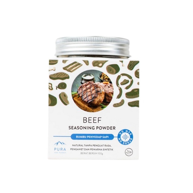 

Pura Beef Seasoning Powder / Bumbu Penyedap Non MSG Sapi - 100 g