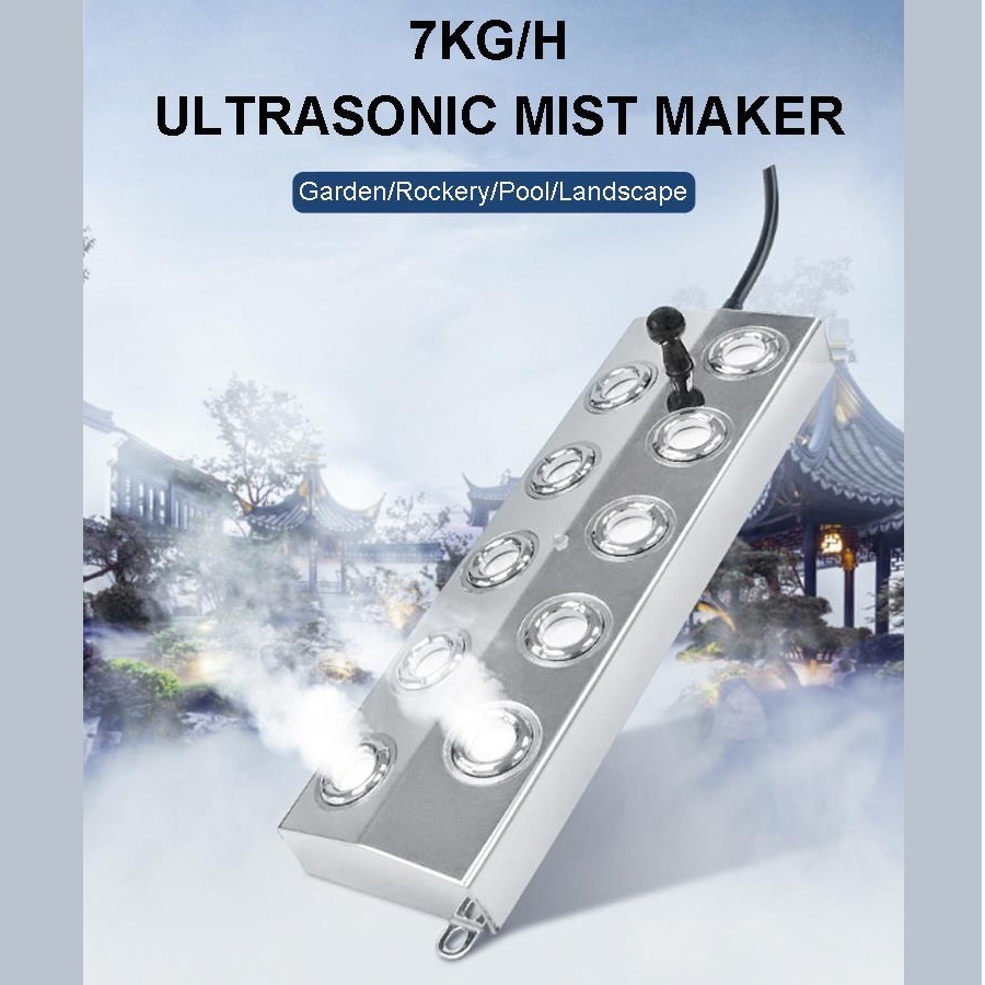 Mist Maker Walet Mesin Pembuat Kabut Mist Maker Ultrasonic Atomization 10 Heads