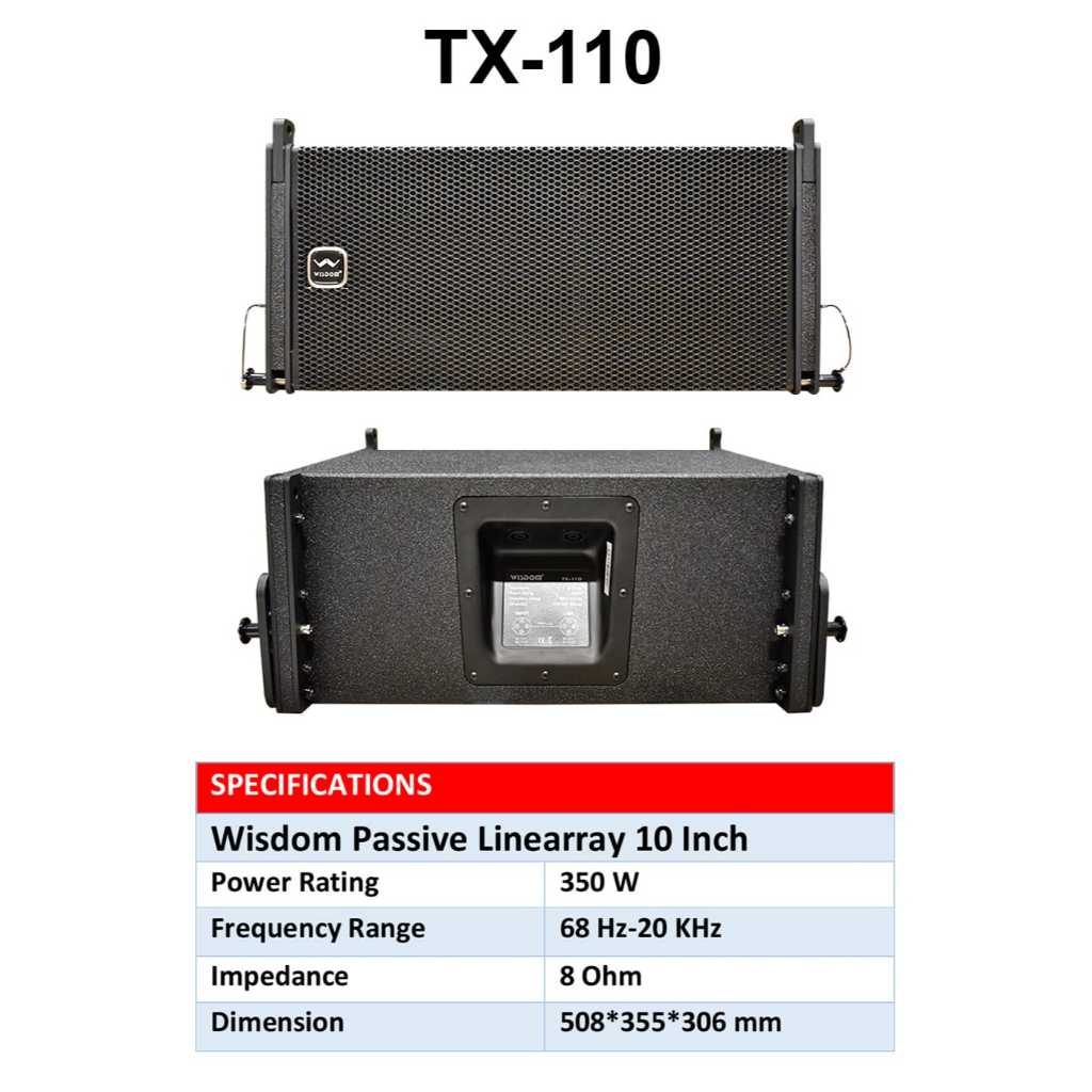 Speaker Line Array Wisdom TX 110 / TX 110 - Pasif