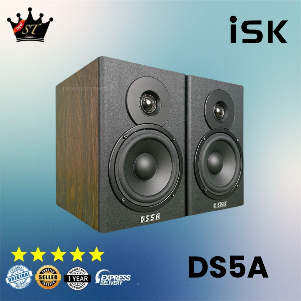 iSK DS5A DS 5 A 5A Dolphin Sound Speaker Monitor Flat Studio RekamanV