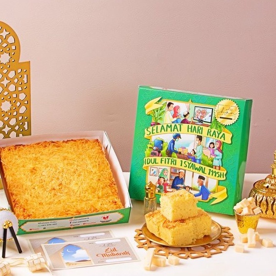 

PRODUCT TERMURAH Bolu Tape Keju Empuk Chan Patisserie Hampers Kue LebaranEid MubarakIdul Fitri 2x2cm