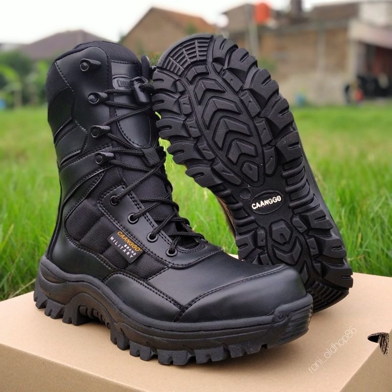 SEPATU PDL SATPAM TNI AU AD AL POLRI SECURITY TERBARU 2022 SAFETY B00TS UJUNG BESI