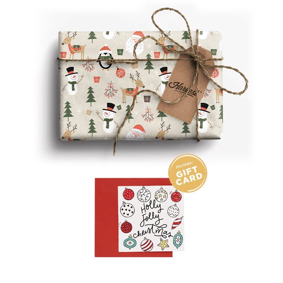 

LANGSUNG ORDER GAN Paket Kertas Kado Kartu Natal Harvest Gift Set Xmas Joyland Penguin