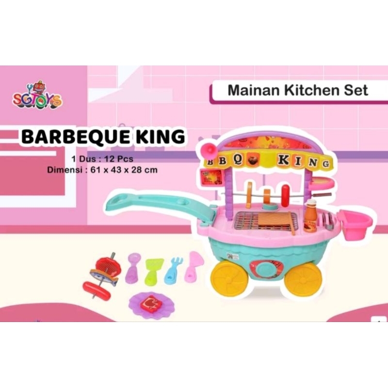 Dijamin ORI Mainan anak kitchen set SG Toys BBQ King