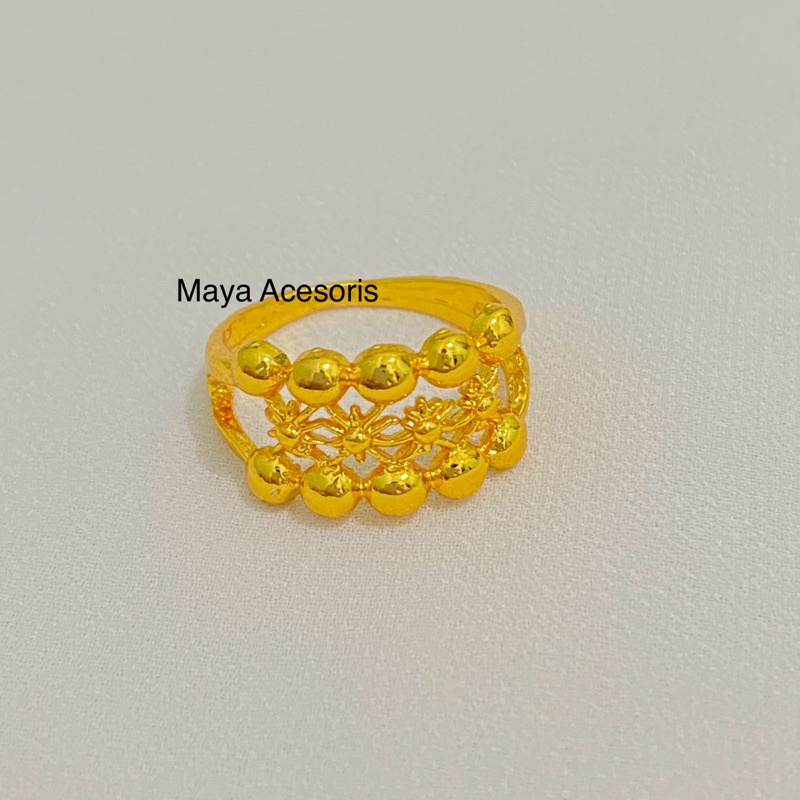 promo cincin tembaga imitasi emas 24 k termurah