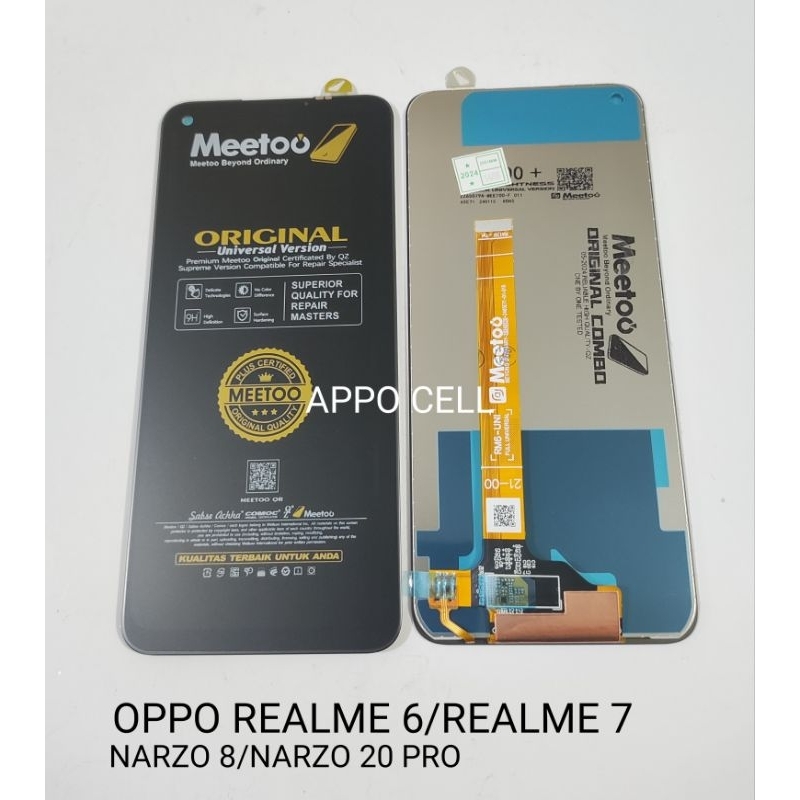 LCD TOUCHSCREEN OPPO REALME 6 / NARZO 8 / REALME 7 / NARZO 20 PRO - BLACK