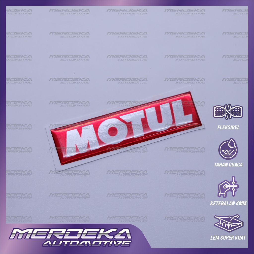 Emblem logo motul / emblem timbul motul / sticker motul / stiker logo motul / emblem 3d motul / stik