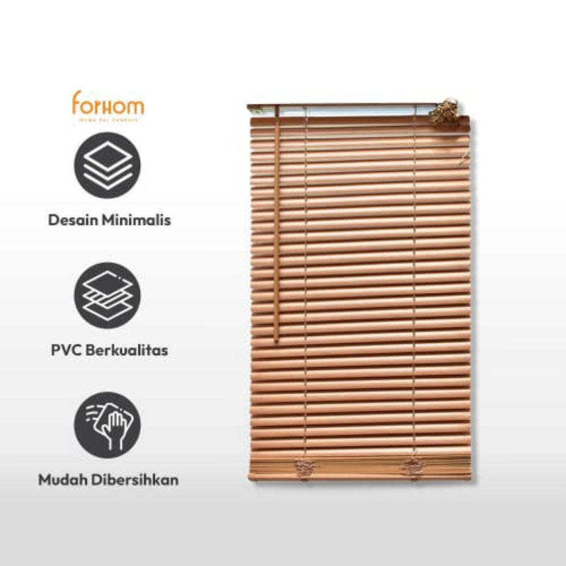 Tirai Venetian Blind PVC 120 x 220 cm