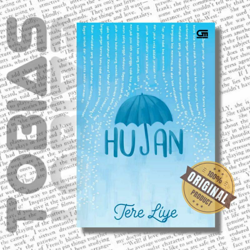 NOVEL ORI HUJAN +TTD TERE LIYE - BUKU REMAJA ORIGINAL SABAKGRIP