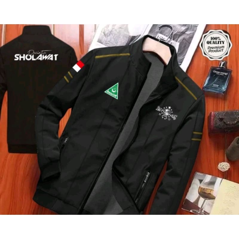 JAKET ANSOR DESAIN TERBARU BOLAK BALIK PECINTA SHOLAWAT BANSER