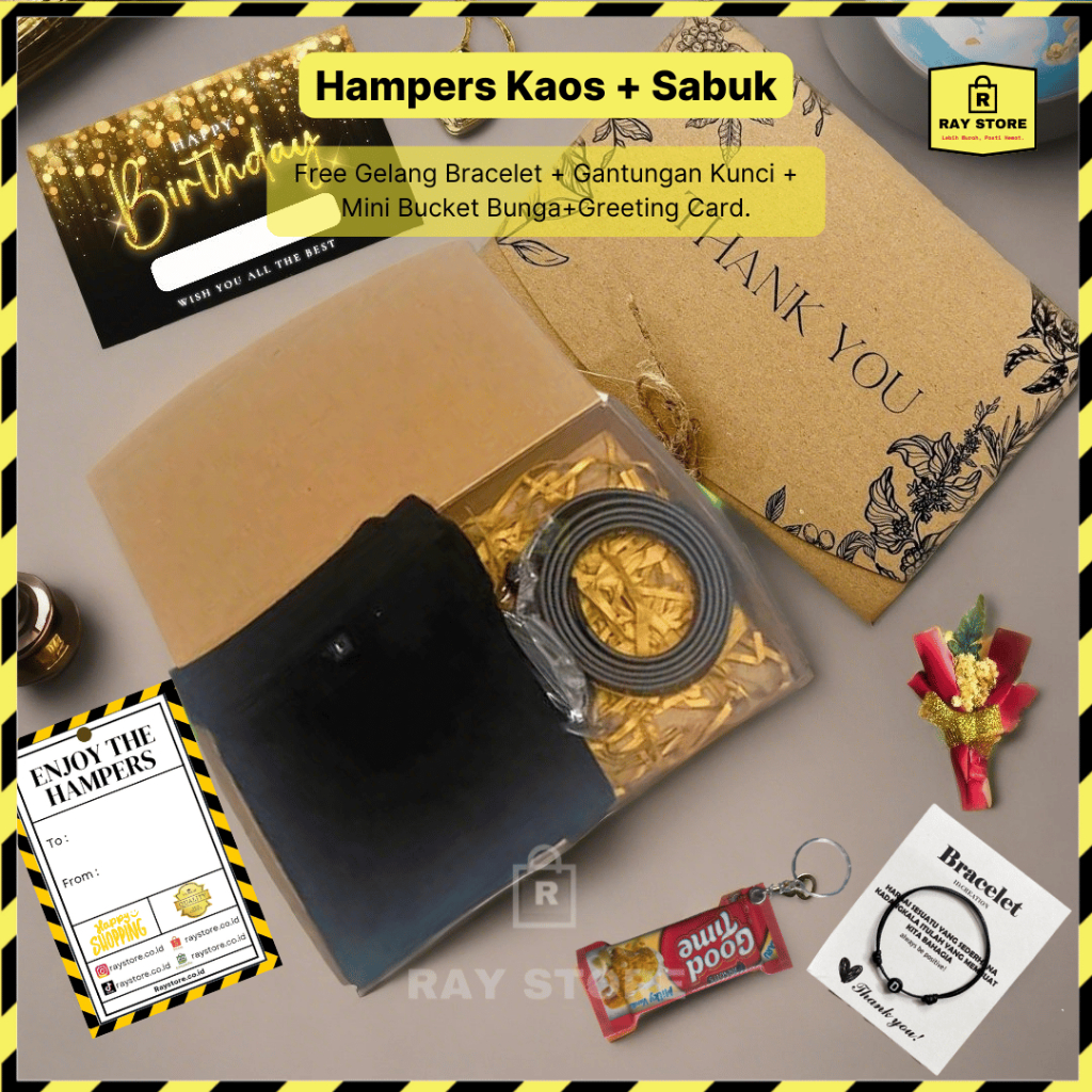 

RayStore - Hampers Ulang Tahun Pria : Ikat Pinggang + Dompet/Parfum (Kado Elegan & Berkelas)