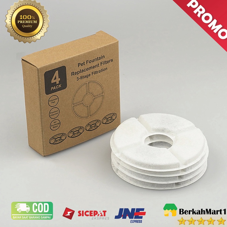 Cepat 4 PCS Filter Minuman Kucing Tempat Air Minum Kucing Anjing Air Mancur water fountain Hewan